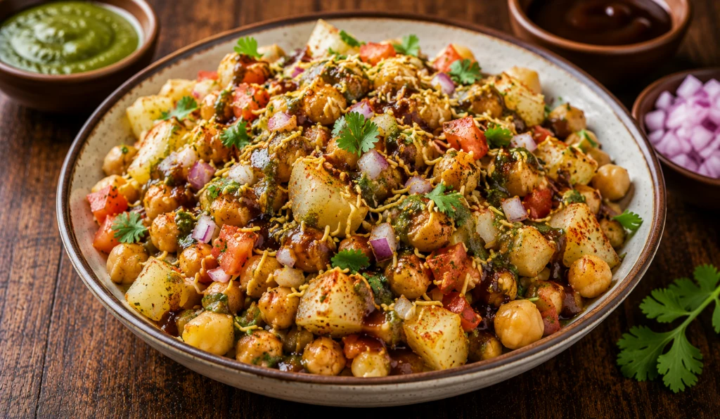 Alu Chana Chat / Ekşi Soslu Nohut & Patates