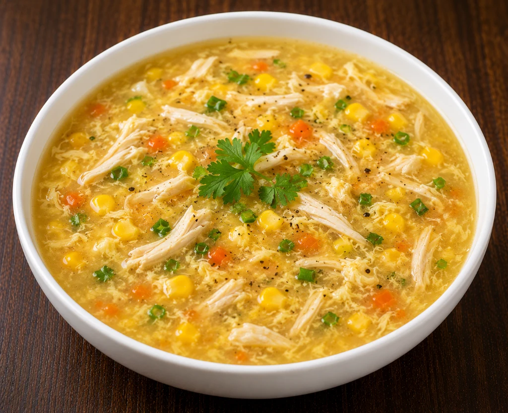 Chicken Corn Soup / Mısırlı Tavuk Çorbası